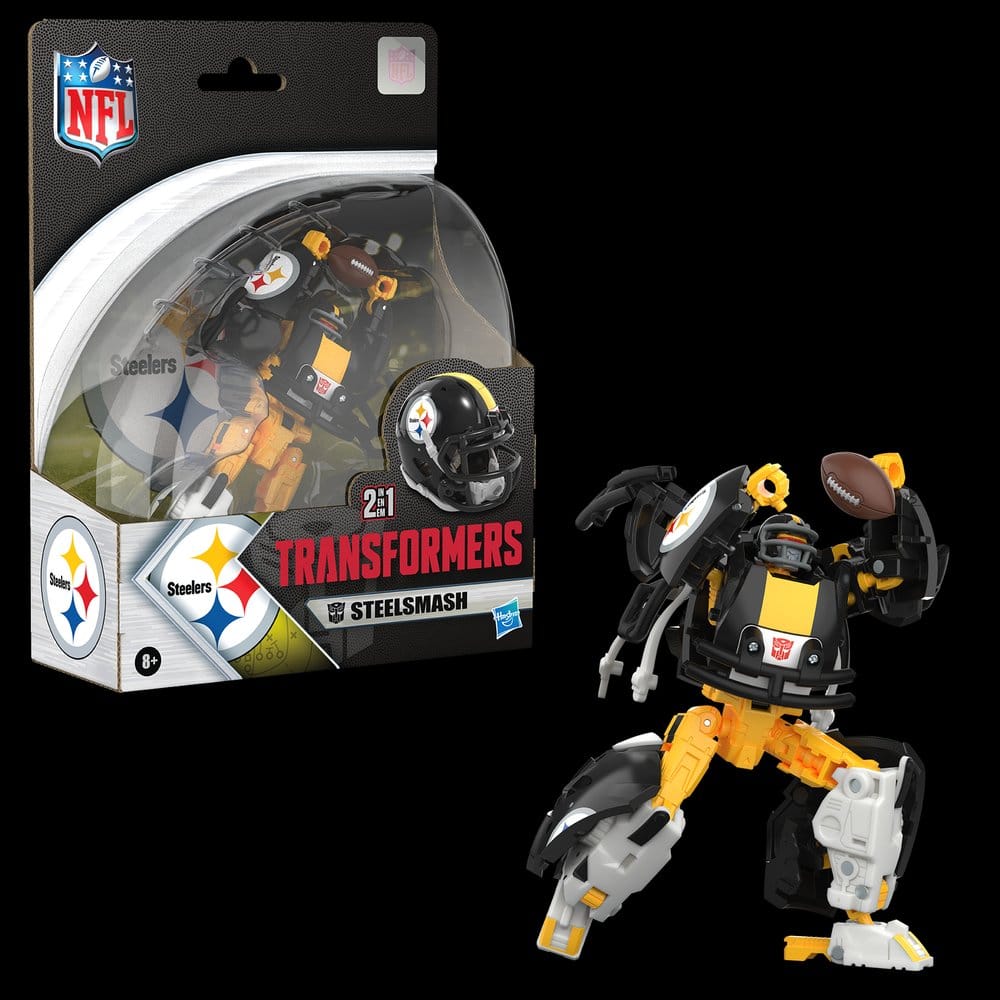 Transformers x NFL figurine Pittsburgh Steelers: Steelsmash 14 cm