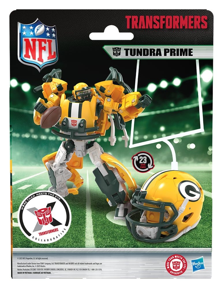 Transformers x NFL figurine Green Bay Packers: Tundra Prime 14 cm