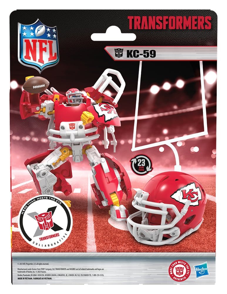 Transformers x NFL figurine Kansas City Chiefs: KC-59 14 cm