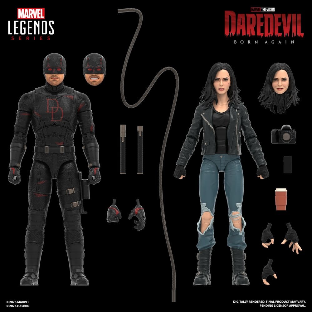 Daredevil: Born Again Marvel Legends pack 2 figurines Daredevil & Jessica Jones 15 cm