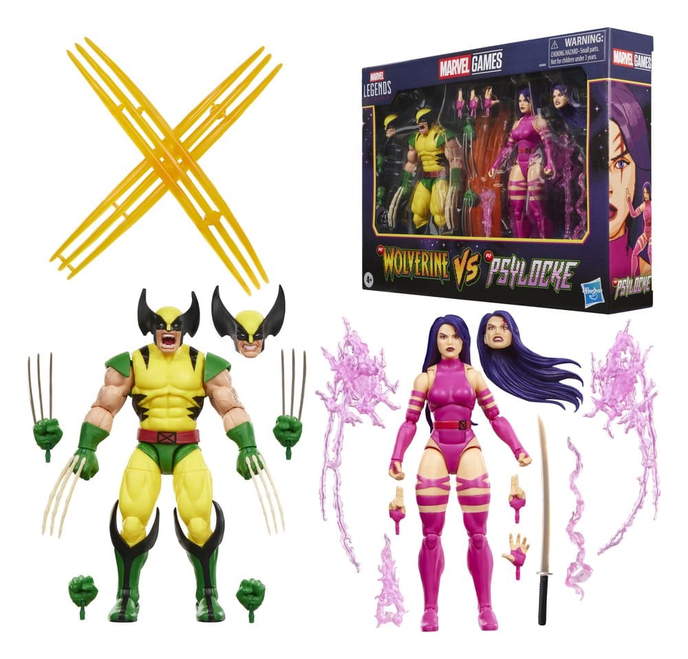 Marvel Games Marvel Legends pack 2 figurines Wolverine & Psylocke 15 cm