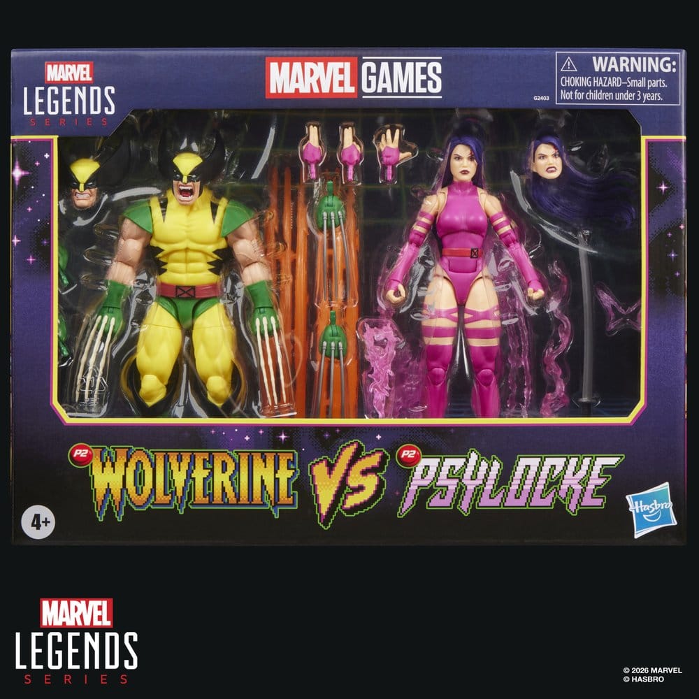 Marvel Games Marvel Legends pack 2 figurines Wolverine & Psylocke 15 cm