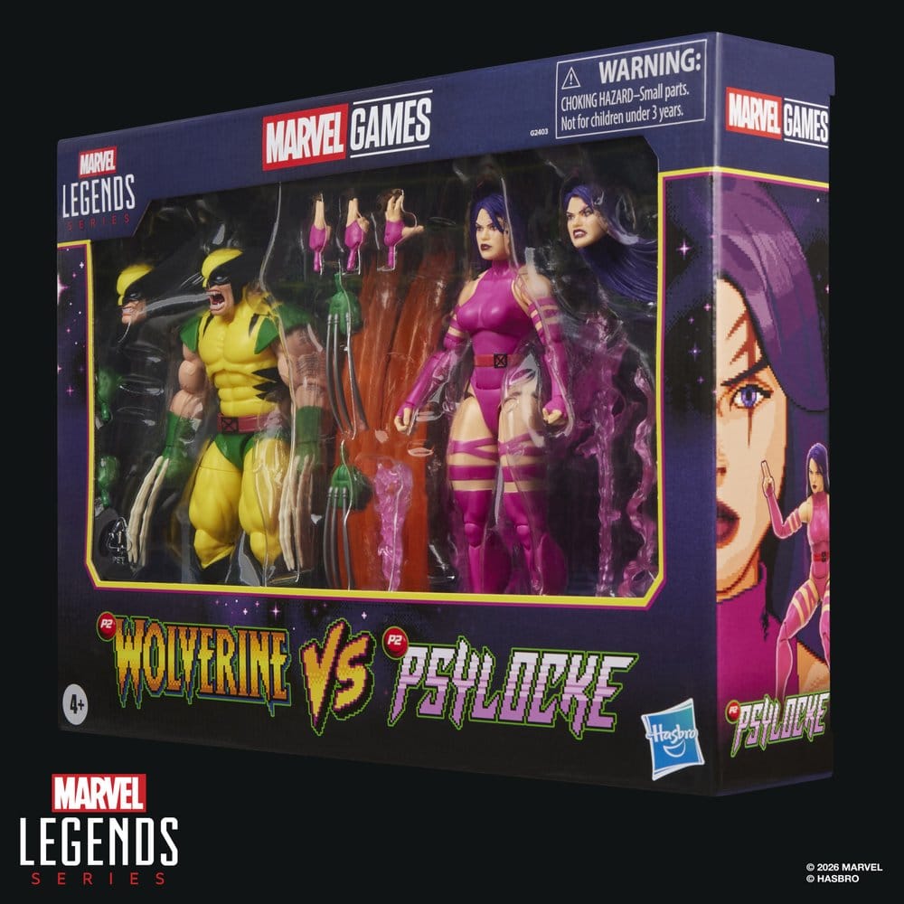 Marvel Games Marvel Legends pack 2 figurines Wolverine & Psylocke 15 cm