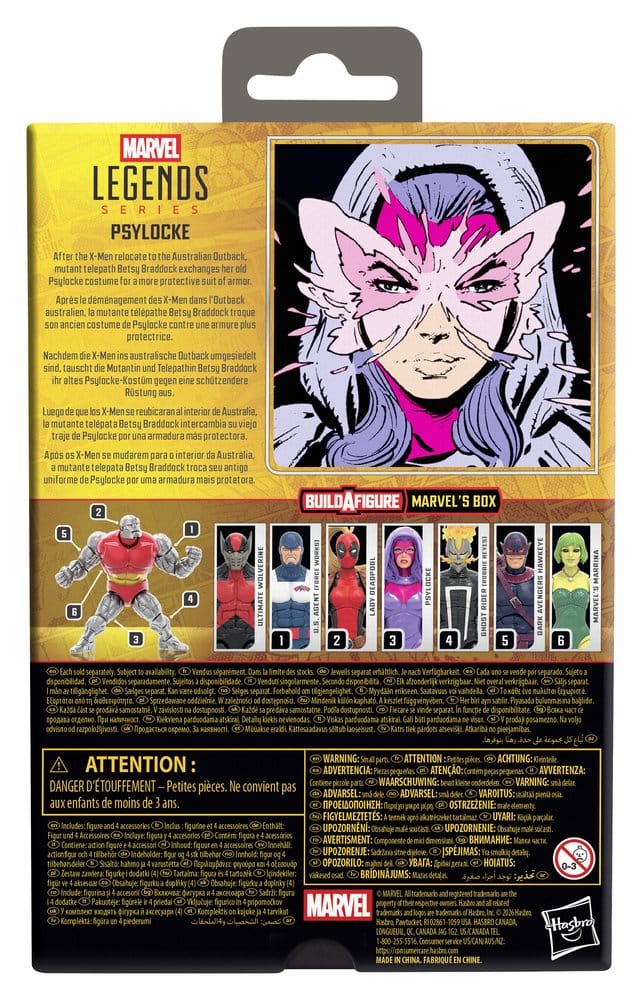 Marvel Legends figurine Psylocke (BAF: Marvel's Box) 15 cm