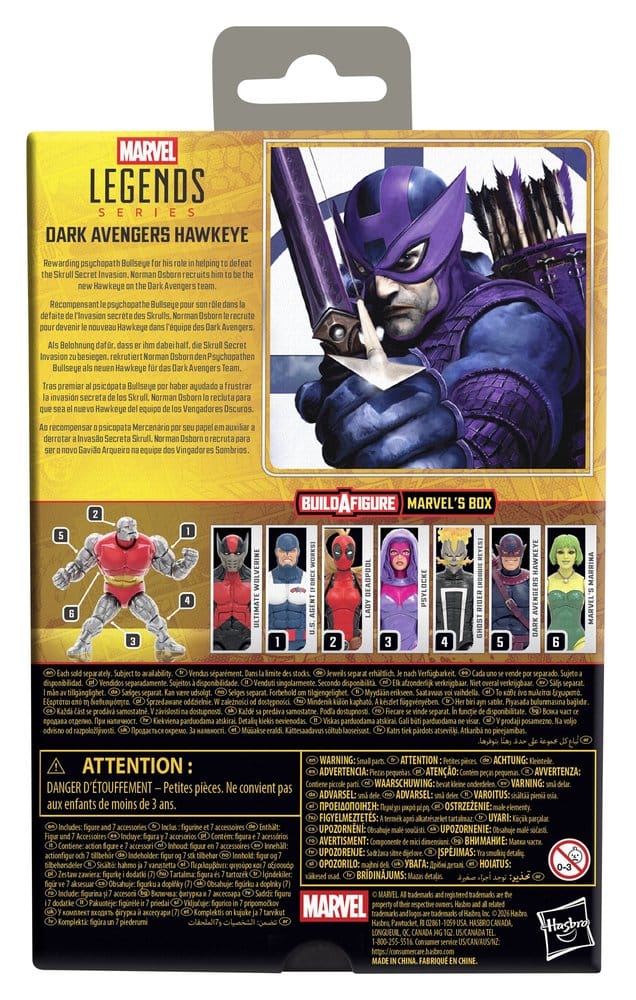 Marvel Legends figurine Dark Avengers Hawkeye (BAF: Marvel's Box) 15 cm