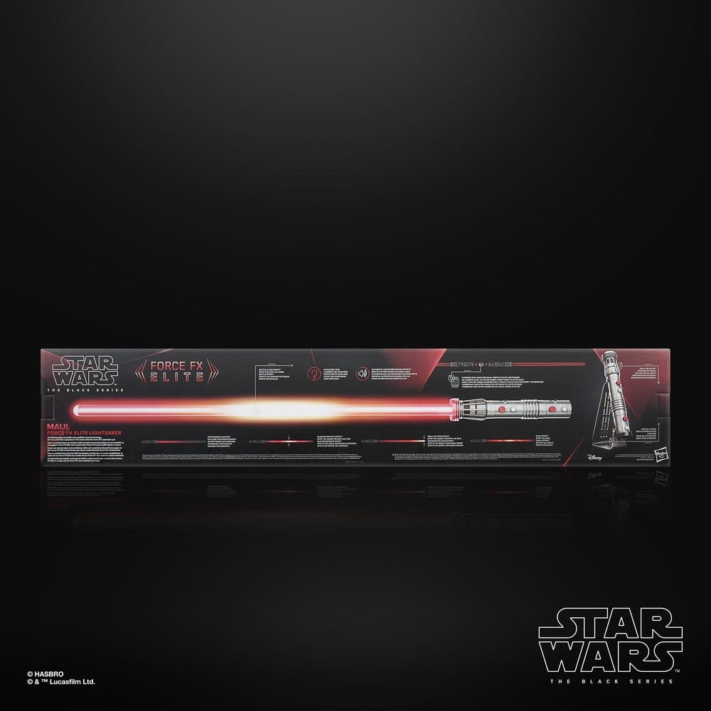 Star Wars: Maul - Shadow Lord Black Series réplique sabre laser Force FX Elite Maul