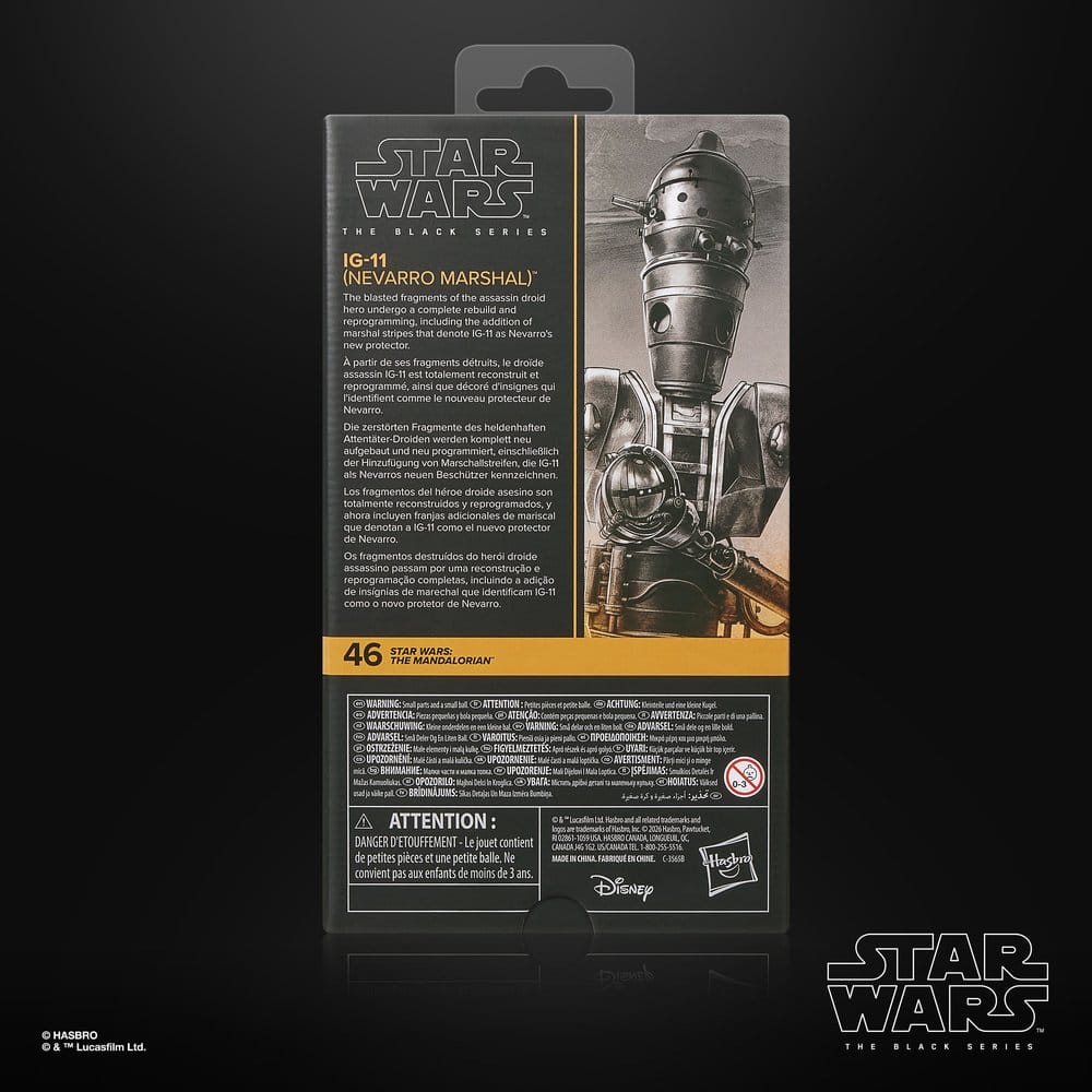 Star Wars : Le Mandalorien Black Series figurine IG-11 (Nevarro Marshal) 15 cm