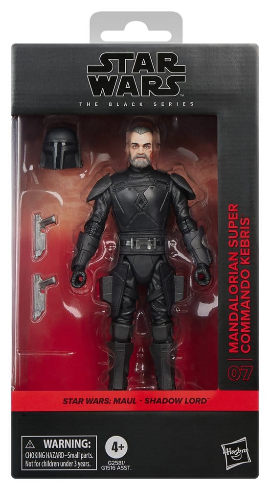 Star Wars: Maul – Shadow Lord Black Series figurine Mandalorian Super Commando Kebris 15 cm