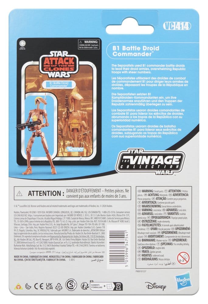 Star Wars Episode II Vintage Collection figurine B1 Battle Droid Commander 10 cm
