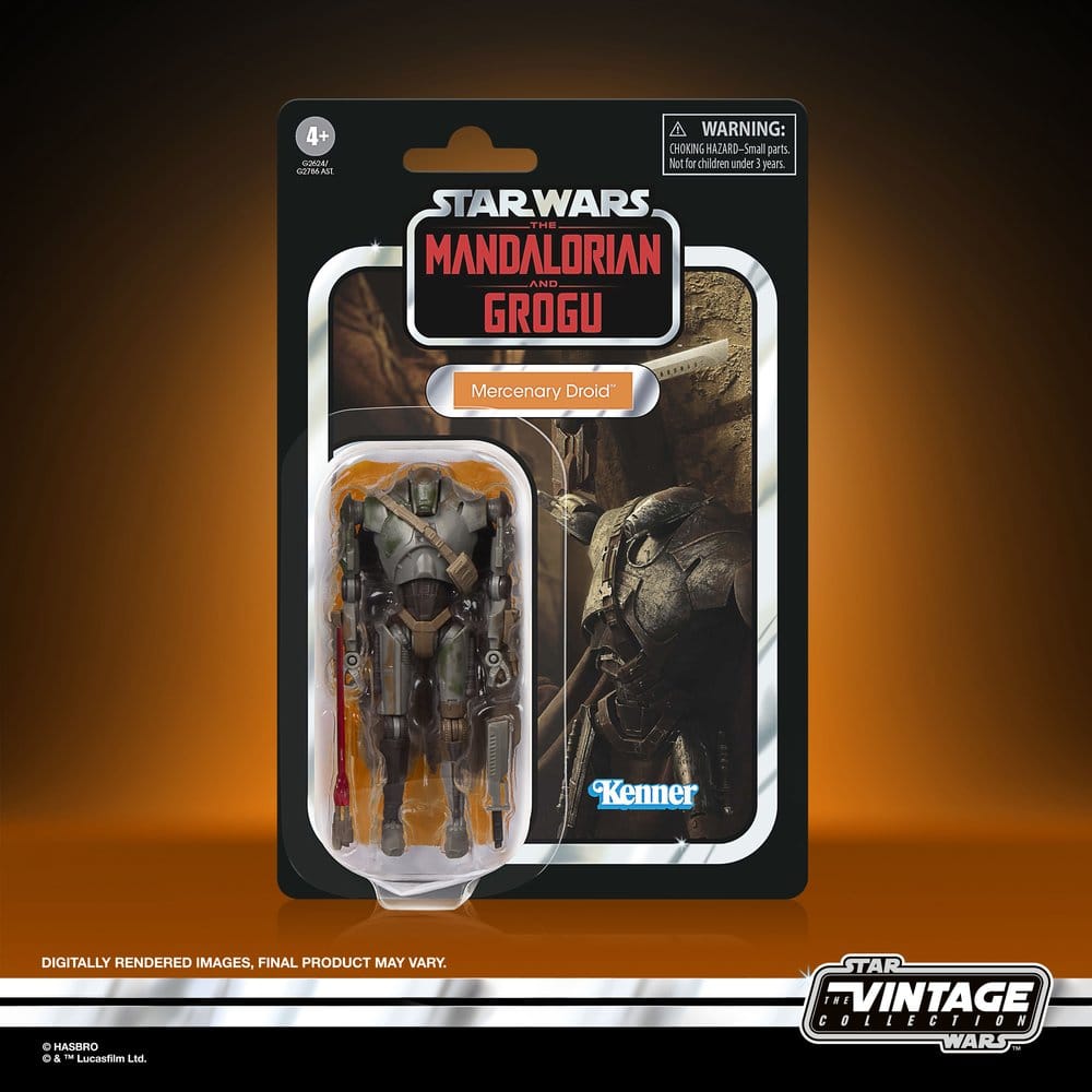 Star Wars : Le Mandalorien et Grogu Vintage Collection figurine Mercenary Droid 10 cm