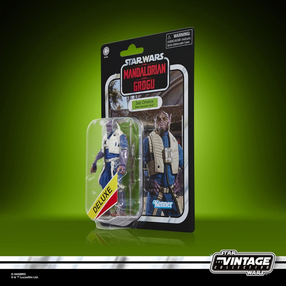 Star Wars : Le Mandalorien et Grogu Vintage Collection figurine Zeb Orrelios (New Republic Pilot) 10 cm