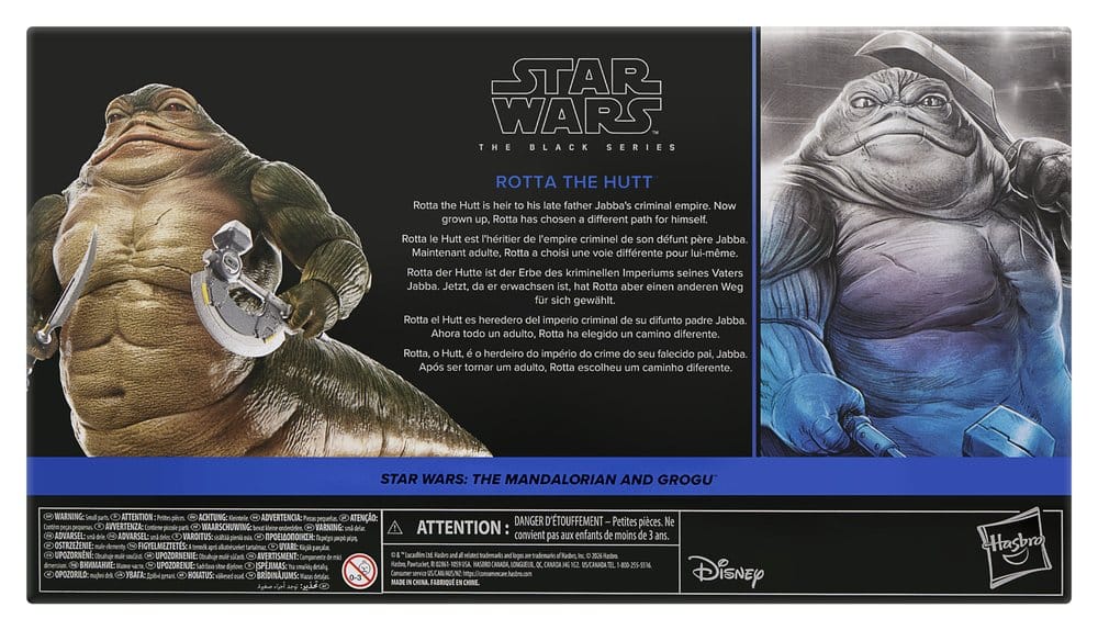 Star Wars: The Mandalorian and Grogu Black Series figurine Rotta the Hutt 17 cm