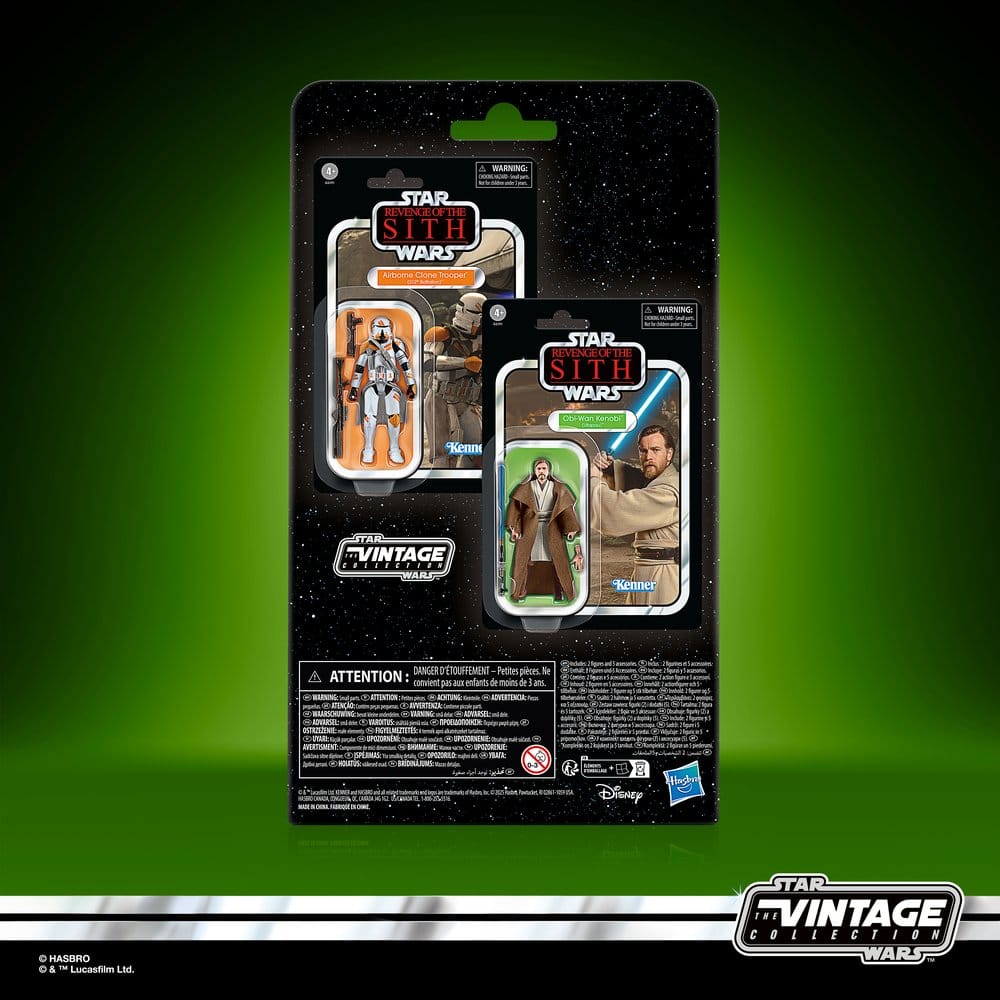 Star Wars Episode III Vintage Collection pack 2 figurines Obi-Wan Kenobi & Airborne Clone Trooper 10 cm