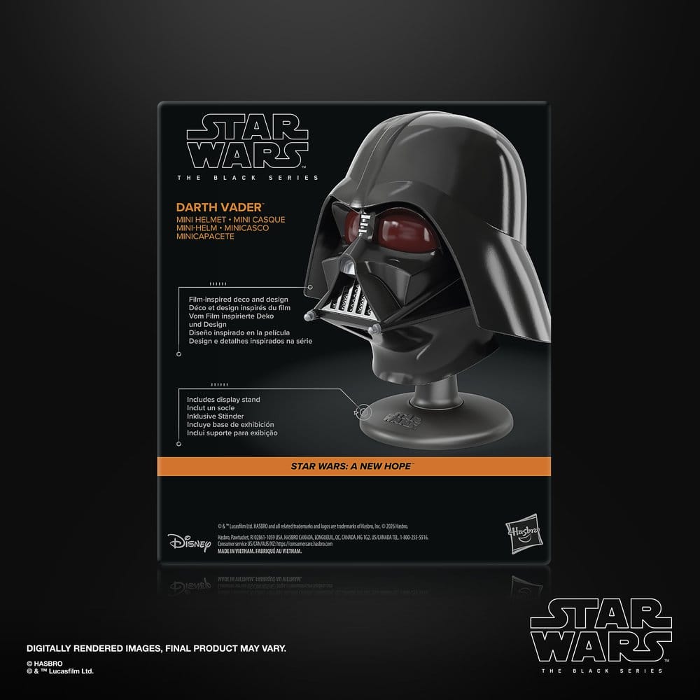 Star Wars Episode IV Black Series mini casque Darth Vader 15 cm