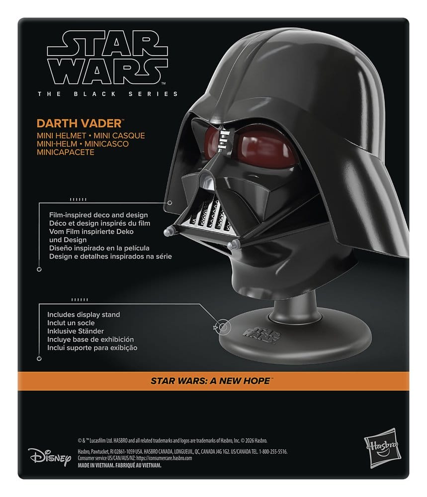 Star Wars Episode IV Black Series mini casque Darth Vader 15 cm