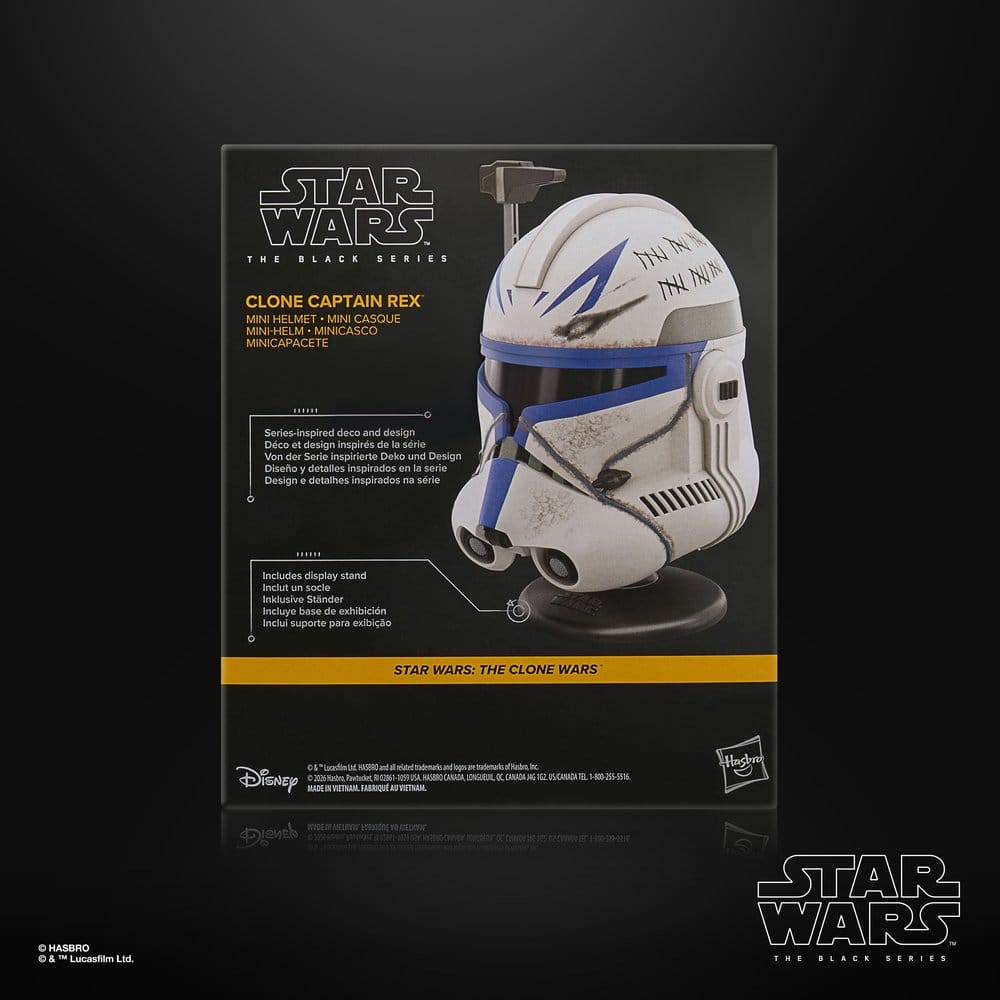 Star Wars: The Clone Wars Black Series mini casque Clone Captain Rex 15 cm