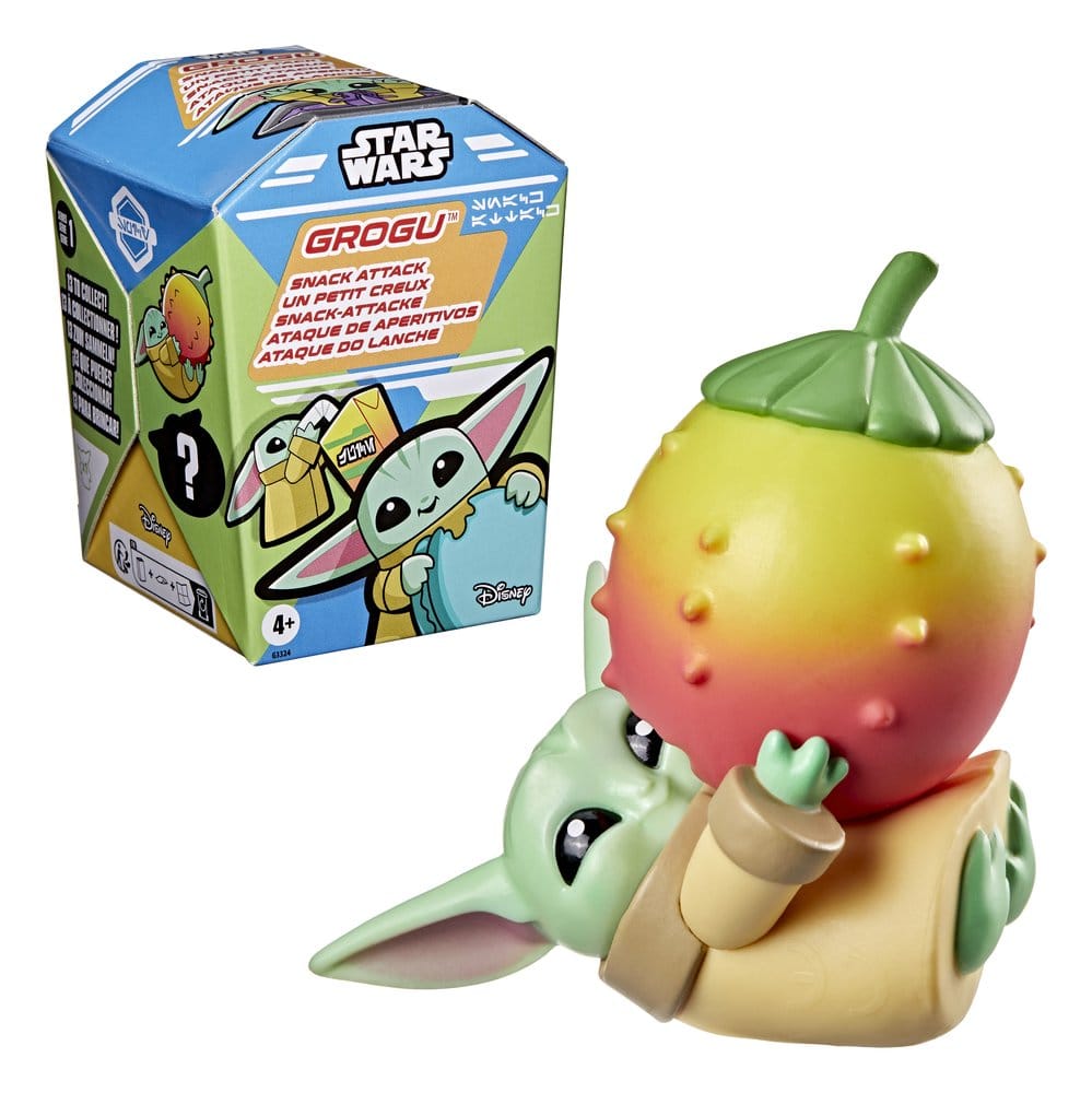 Star Wars présentoir boîte-mystère mini-figurines Grogu Snack Attack Series 1 4 cm (24)