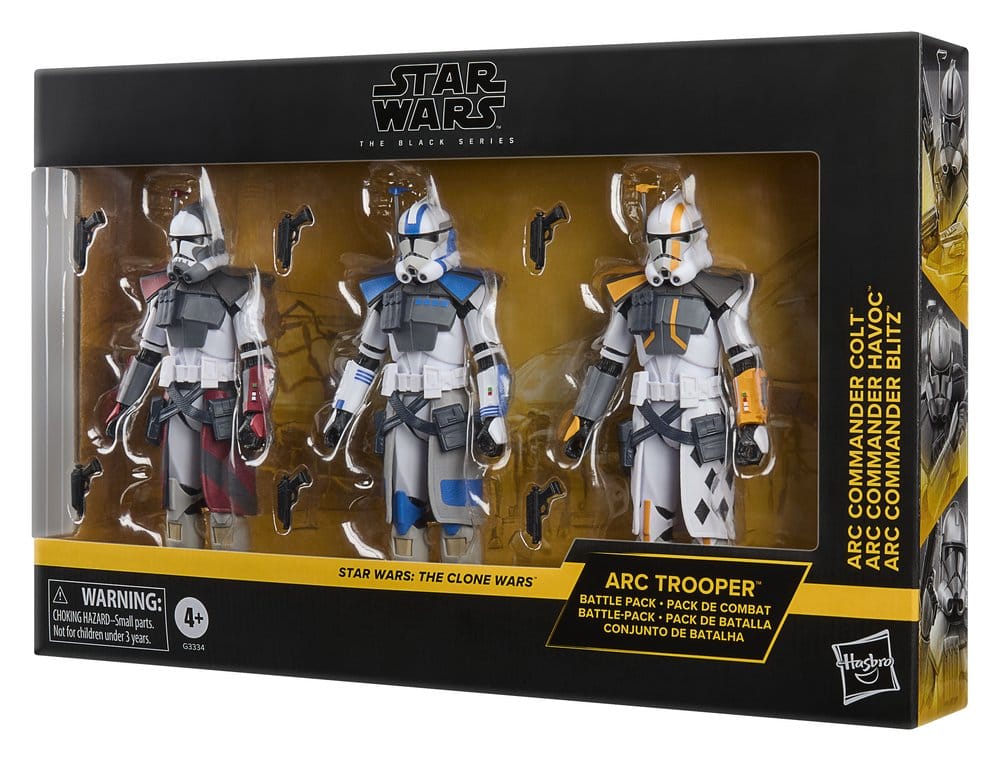 Star Wars: The Clone Wars Black Series pack 3 figurines ARC Trooper Havoc, Colt & Blitz 15 cm