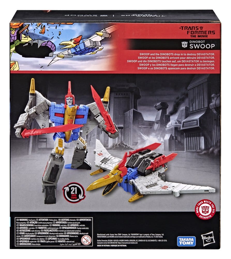 Les Transformers : le film Studio Series Leader Class figurine Dinobot Swoop 21 cm