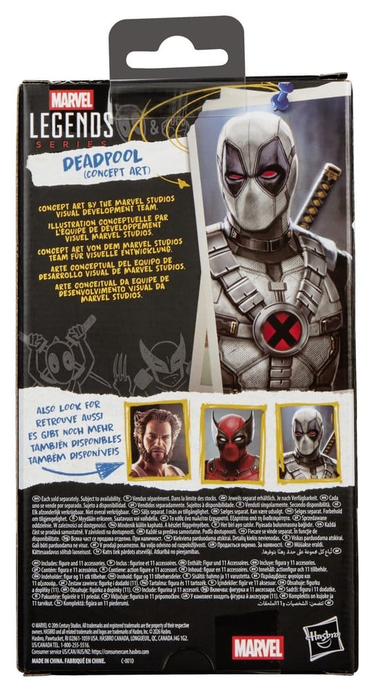 Deadpool & Wolverine Marvel Legends figurine Deadpool (Concept Art) 15 cm