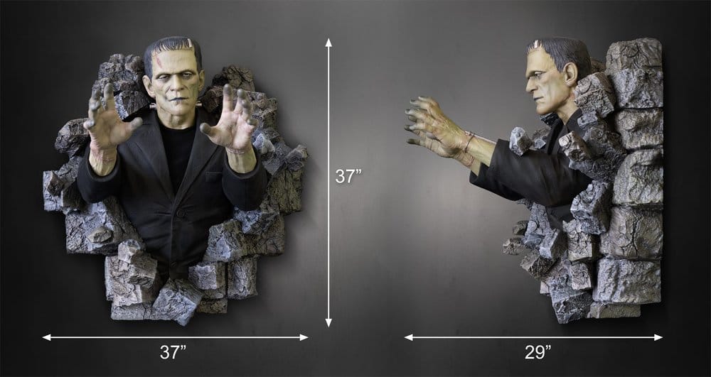 Frankenstein sculpture murale 1/1 Boris Karloff as Frankenstein's Monster 94 x 94 cm