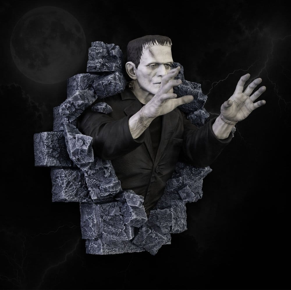 Frankenstein Sculpture Murale Classic Horror Edition Lifesize 94 cm