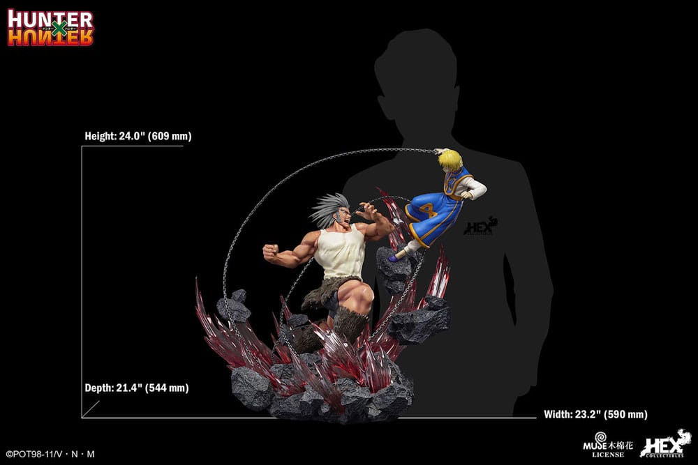 Hunter x Hunter statuette 1/6 Elite Dynamic Kurapika Vs Uvogin 61 cm