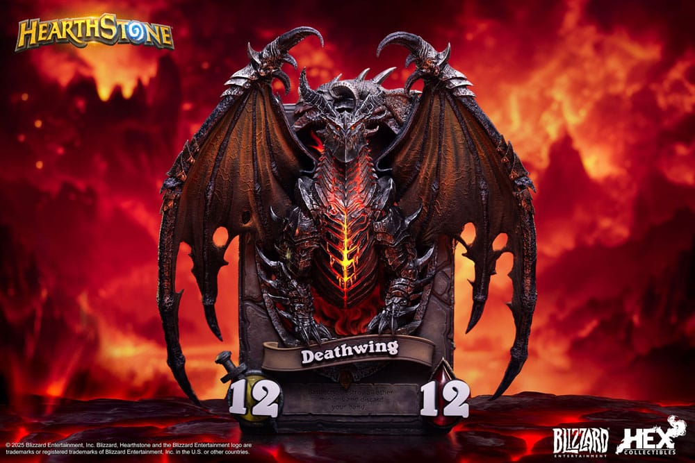 Hearthstone statuette 3D Art Frame Deathwing 34 cm