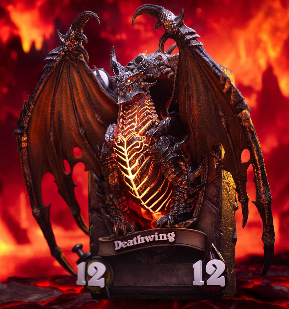 Hearthstone statuette 3D Art Frame Deathwing 34 cm