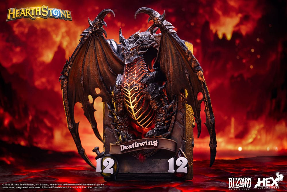 Hearthstone statuette 3D Art Frame Deathwing 34 cm
