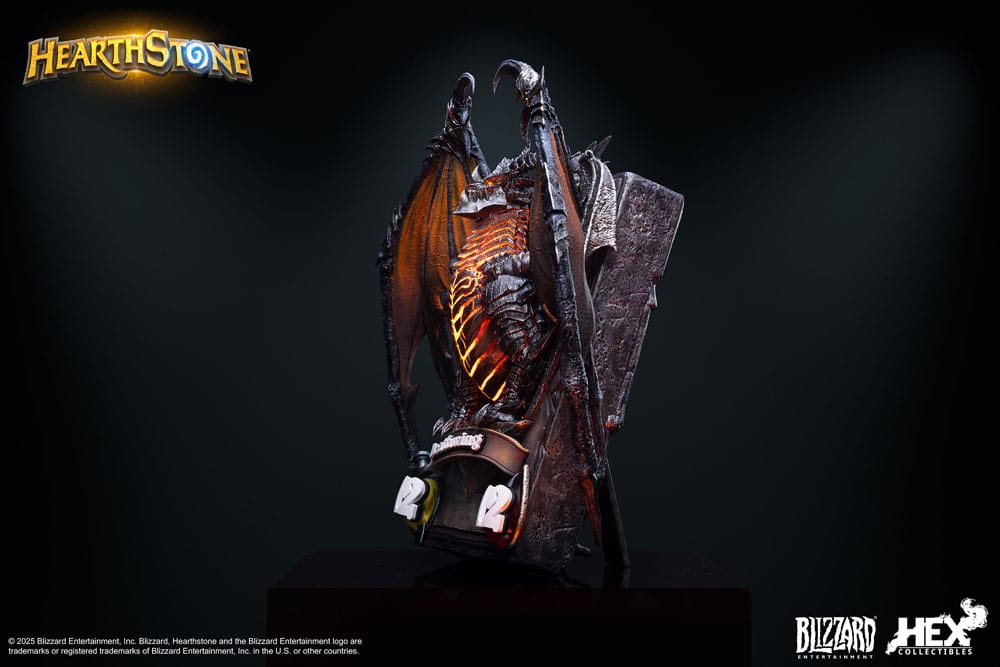 Hearthstone statuette 3D Art Frame Deathwing 34 cm