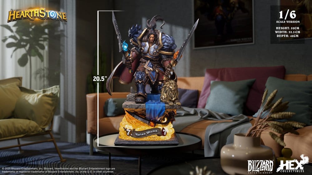 Hearthstone statuette 1/6 Varian Wrynn 52 cm