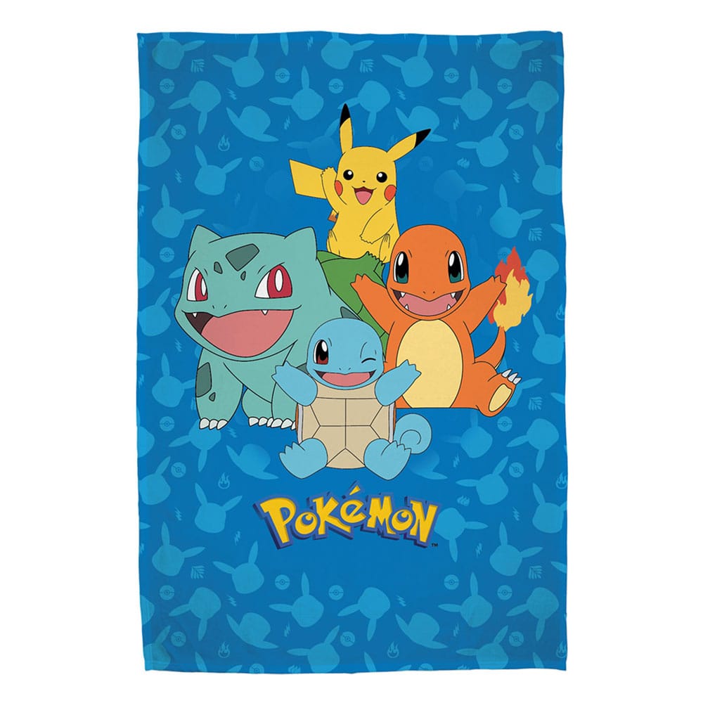 Pokémon couverture polaire Starter Pokémon 130 x 160 cm