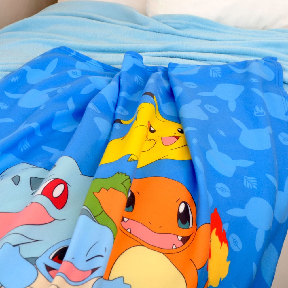 Pokémon couverture polaire Starter Pokémon 130 x 160 cm