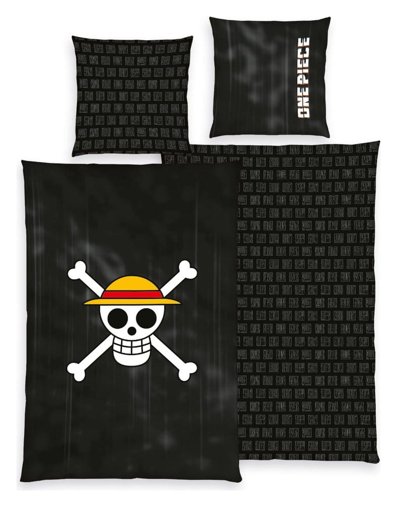 One Piece Linge de lit Jolly Roger 135 x 200 cm