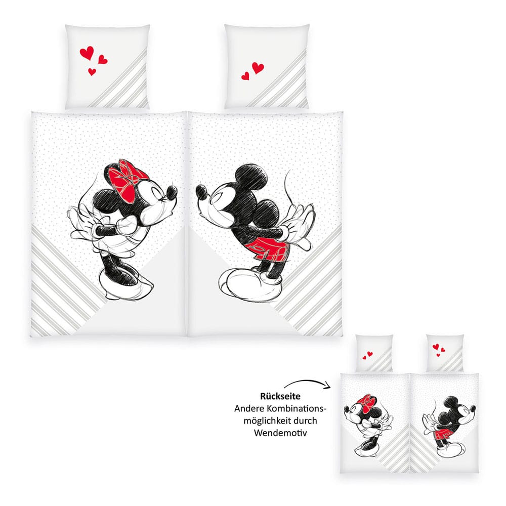 PDisney pack 2 Literies Mickey & Minnie Mouse 135 x 200 cm
