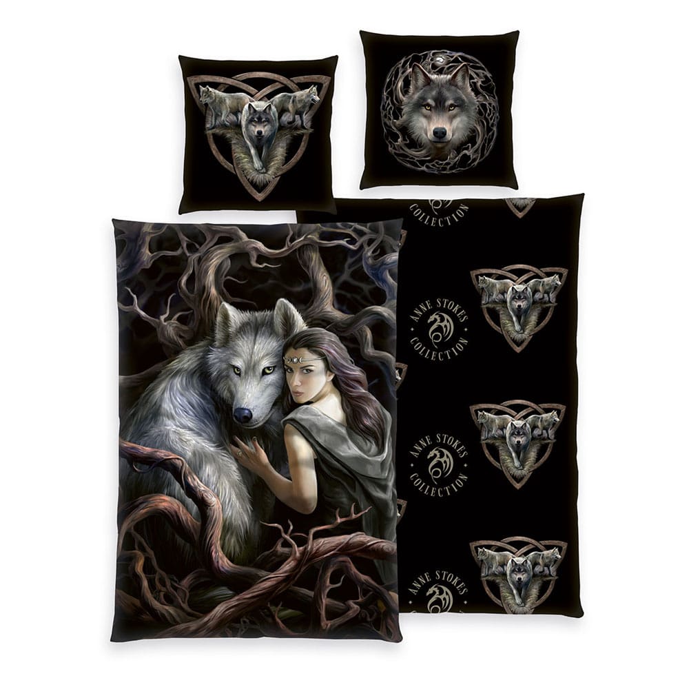 Anne Stokes Literie Wolfs 135 x 200 cm