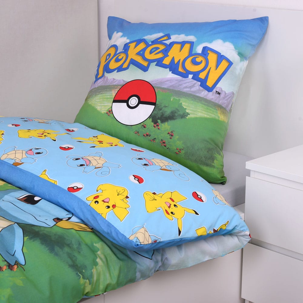 Pokemon parure de lit Group A 135 x 200 cm / 80 x 80 cm