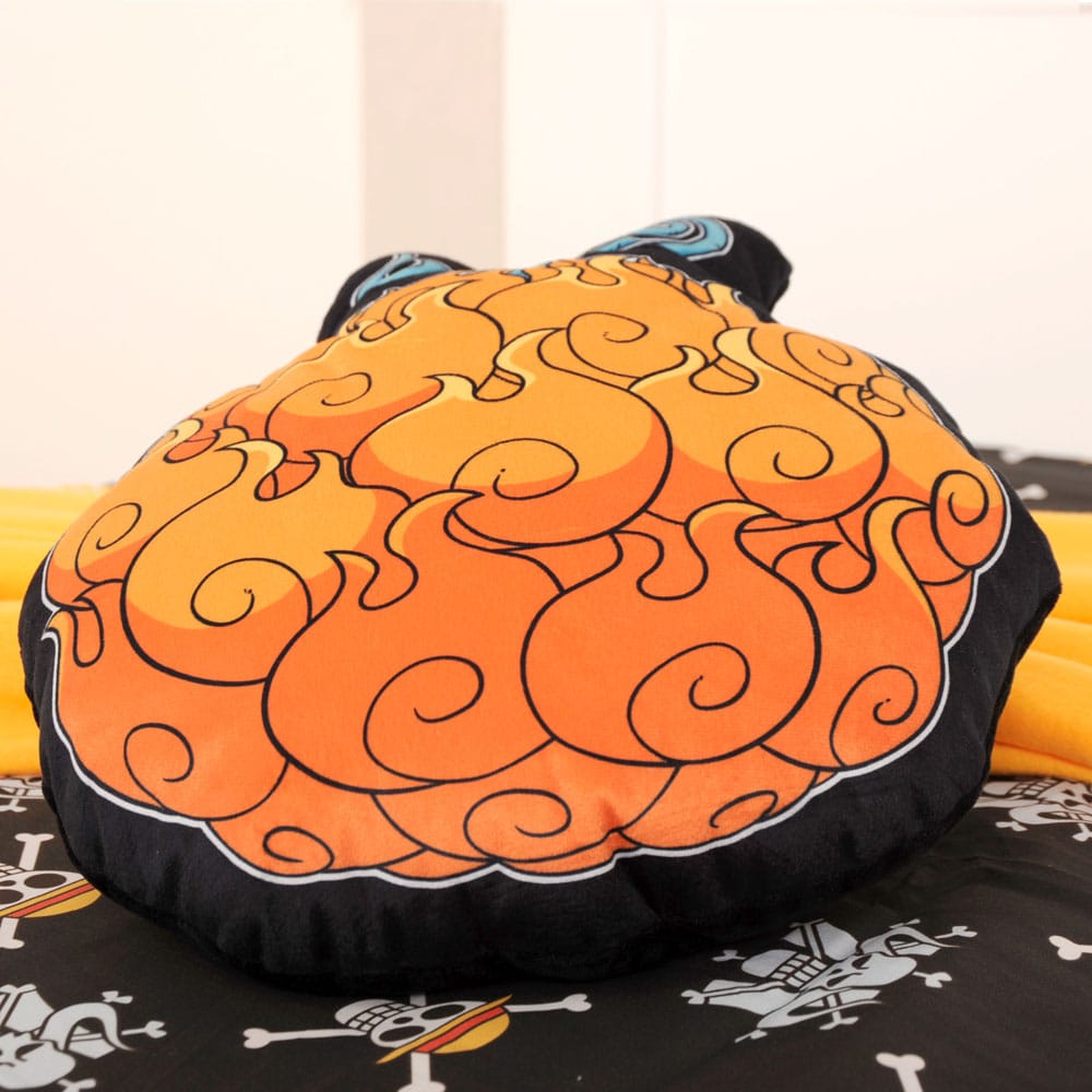 One Piece oreiller Mera Mera no Mi 45 cm