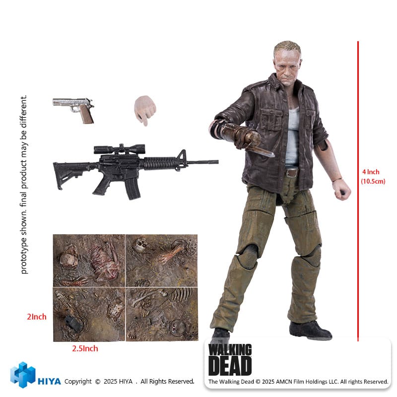 The Walking Dead figurine 1/18 Exquisite Mini Merle 11 cm