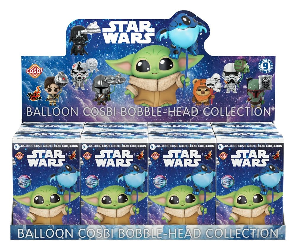 Star Wars présentoir boîte-mystère figurines mini Cosbi Balloon 8 cm (8)