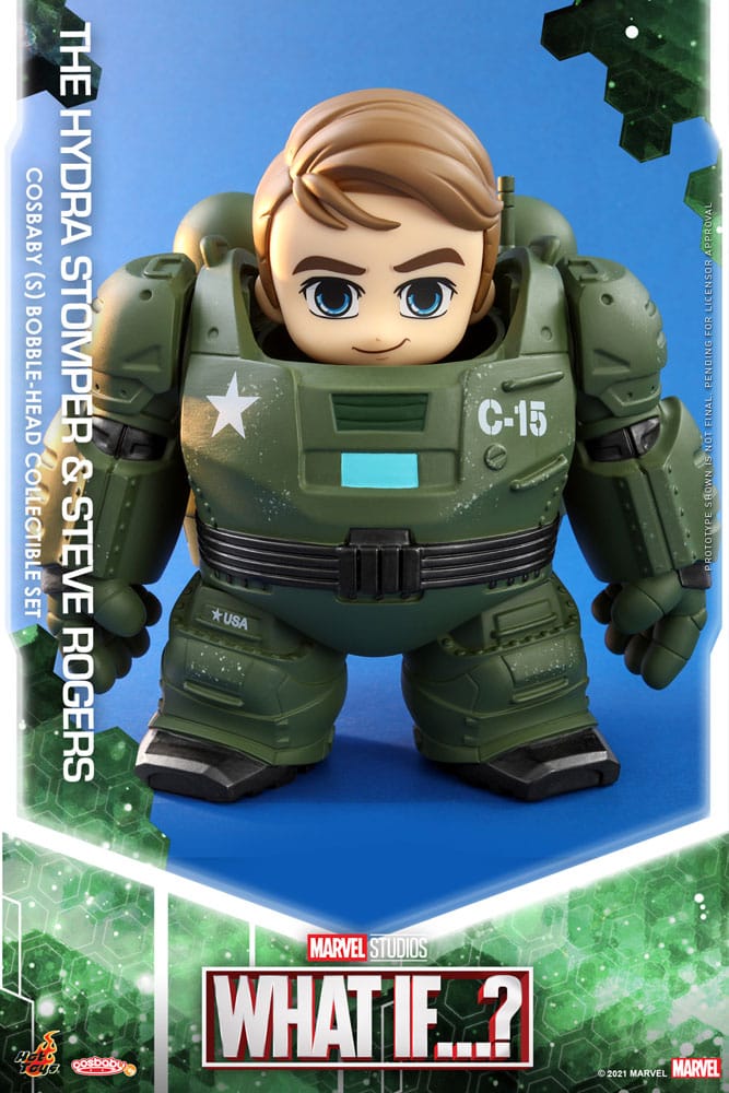 What If...? figurines Cosbaby (S) Hydra Stomper & Steve Rogers 10 cm