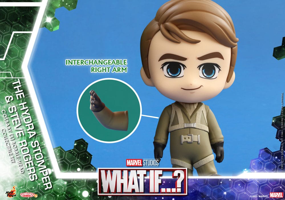 What If...? figurines Cosbaby (S) Hydra Stomper & Steve Rogers 10 cm