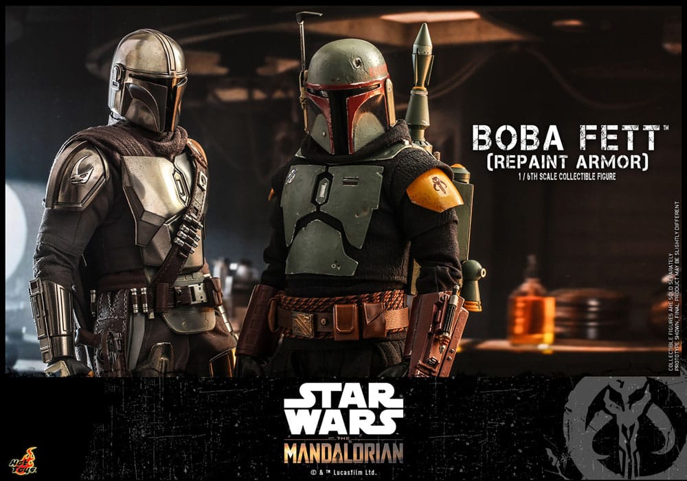 Star Wars: The Mandalorian figurine 1/6 Boba Fett Repaint Armor Special Edition 30 cm