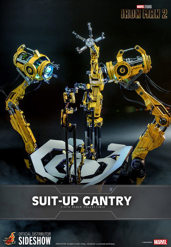 Iron Man 2 accessoires pour figurines Accessories Collection Series Iron Man Suit-Up Gantry