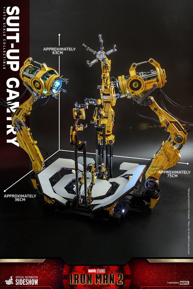 Iron Man 2 accessoires pour figurines Accessories Collection Series Iron Man Suit-Up Gantry