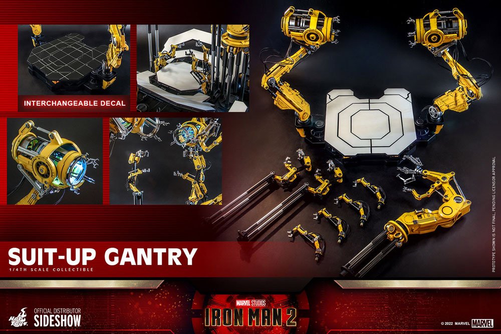 Iron Man 2 accessoires pour figurines Accessories Collection Series Iron Man Suit-Up Gantry