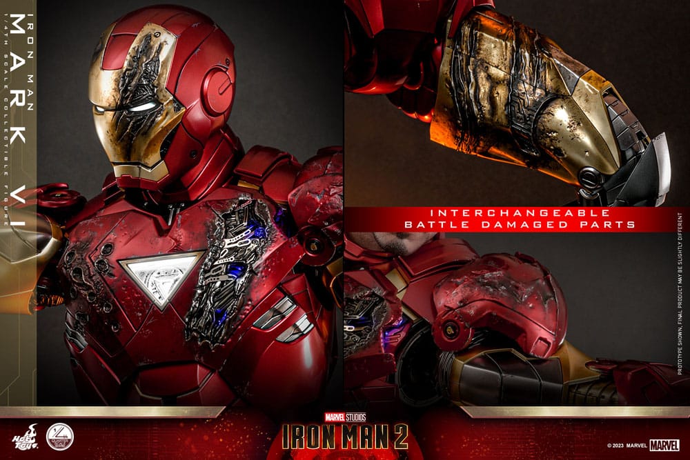 Iron Man 2 figurine 1/4 Iron Man Mark VI 48 cm