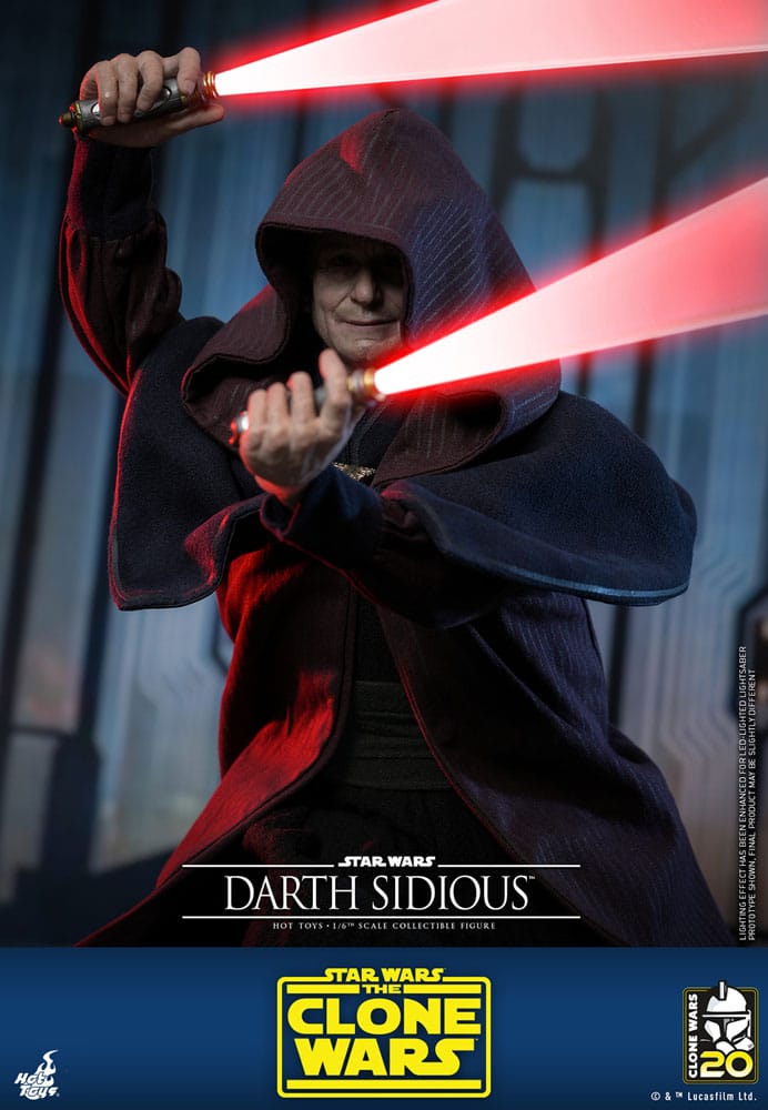 Star Wars: The Clone Wars figurine 1/6 Darth Sidious 29 cm