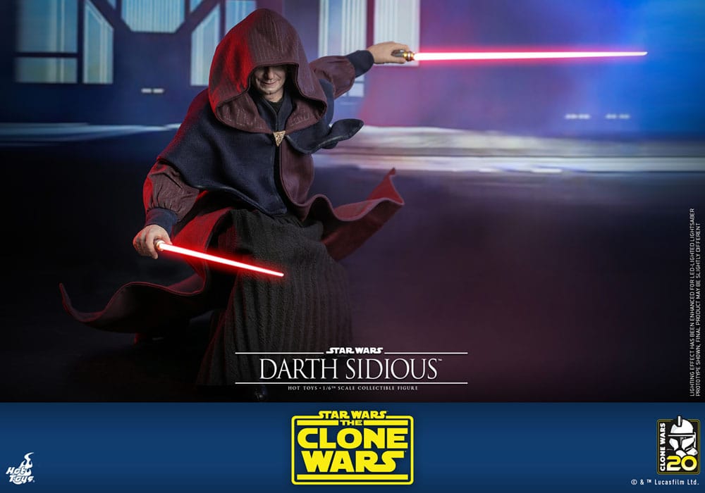 Star Wars: The Clone Wars figurine 1/6 Darth Sidious 29 cm